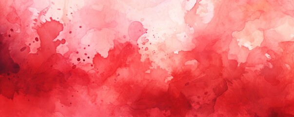 Red abstract watercolor background 