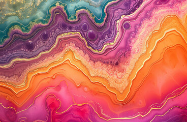 Obraz premium Abstract, background and wallpaper design on canvas for wall, backdrop or printing. Color, creative art and beautiful texture painting for interior artwork, copyspace and creativity inspiration