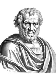 Portrait of Seneca, generative AI	