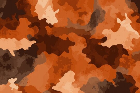 Rust camouflage pattern design poster background