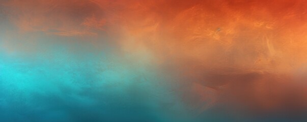 Rust gradient background with hologram effect  - obrazy, fototapety, plakaty