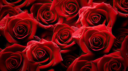 Natural red roses texture background