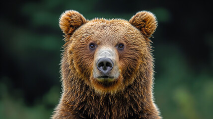 brown bear portrait - Powered by Adobe