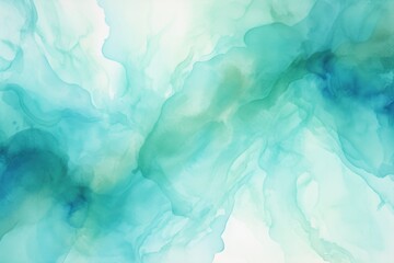 Fototapeta na wymiar Teal abstract watercolor background