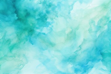 Turquoise abstract watercolor background