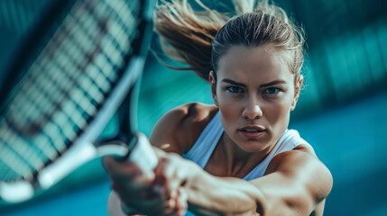 portrait of a tennis player - Powered by Adobe