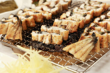 Korean food. Charcoal grilled eel