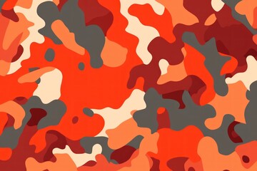 Fototapeta na wymiar Vermilion camouflage pattern design poster background