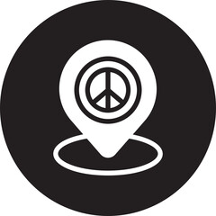peace gradient icon