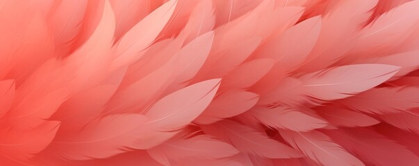 Fototapeta na wymiar Vermilion pastel feather abstract background texture