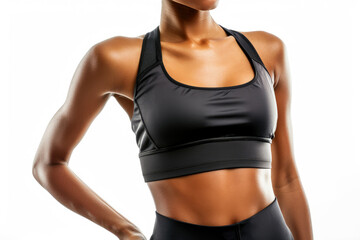 Sporty Confidence: Joyful Woman Flexing