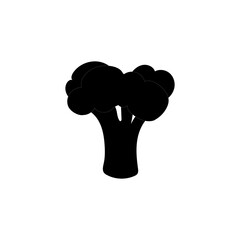 Broccoli icon vector, filled flat sign, solid pictogram isolated on white backround, logo illustration. Broccoli icon cartoon. Vegetable icon