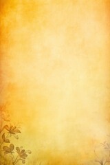Yellow soft pastel background parchment with a thin barely noticeable floral ornament background