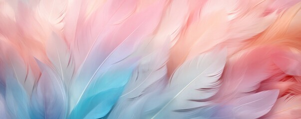 Zaffre pastel feather abstract background texture - obrazy, fototapety, plakaty