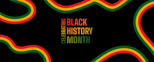 Black history month celebrate, vector illustration design graphic Black history month,Black History Month vector banner design template. - obrazy, fototapety, plakaty