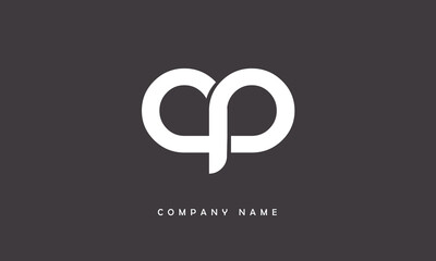 AP, PA, A, P Abstract Letters Logo Monogram
