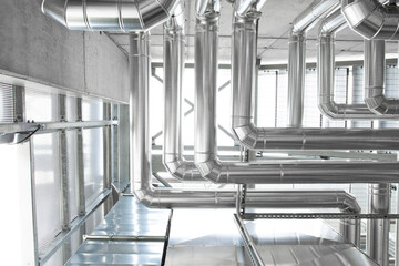 Hvac pipes, heating, ventilation, air conditioning and cooling system, ventilation system ducted...