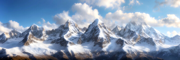 Majestic Weisshorn, a beautiful snow caped mountain peak in Switzerland - obrazy, fototapety, plakaty