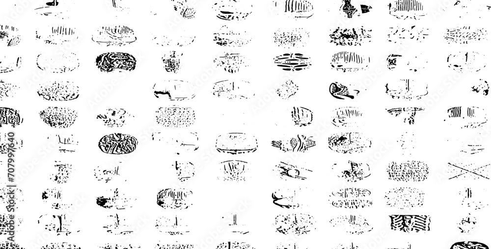 Poster monochrome texture composed of irregular graphic elements. distressed uneven grunge background. abst