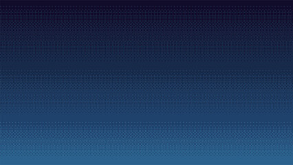 Dark blue pixel art gradient background. 8-bit style dithering seamless vector backdrop. - obrazy, fototapety, plakaty