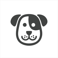 Naklejka premium Dog head icon. Cartoon head dog face. dog Logotype concept. inspiration Logo design head dog