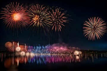 fireworks over the river