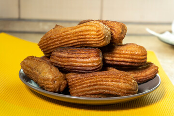 Homemade Churros. Dessert. food concept
