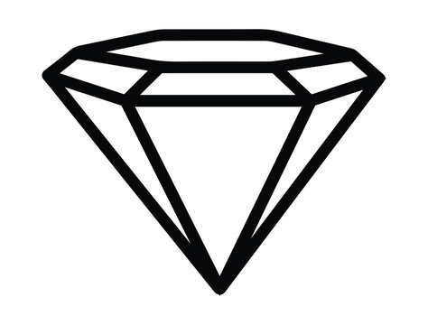 Diamond Silhouette Royalty-Free Images, Stock Photos & Pictures