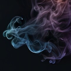 Obraz premium smoke plume wave illustration background