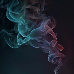 Fototapeta premium smoke plume wave illustration background