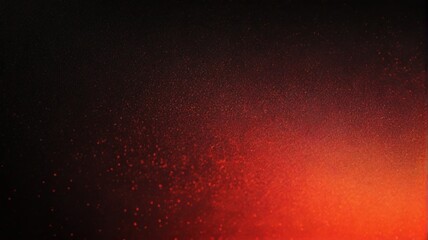 Photo color gradient grainy background red orange white illuminated spots on black noise texture
