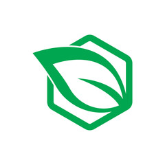 Tree leaf vector logo design, eco friendly concept