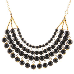 Black Pearl Necklace for Women