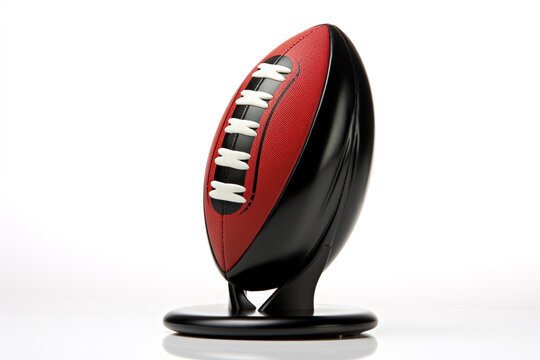 Rugby kicking tee isolated on white background created with Generative Ai