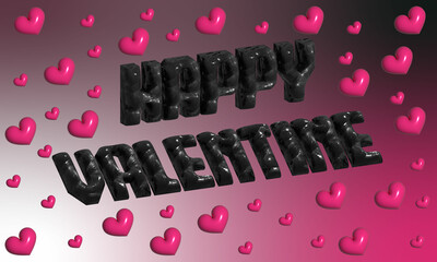 Love Valentine Day Simple Logo and Background Vector Illustration Design