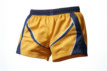 Rugby shorts isolated on white background created with Generative Ai