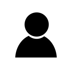 vector man icon, user profile icon
