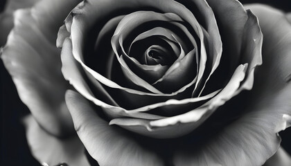 Fototapeta premium Close-up single black rose on a dark background
