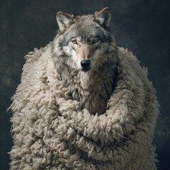 a wolf in sheeps cloths - full body portrait