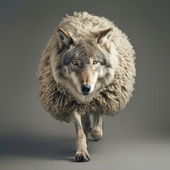 a wolf in sheeps cloths - full body portrait