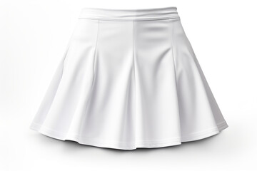 Tennis skirt isolated on white background created with Generative Ai