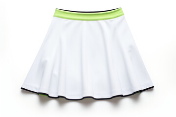 Tennis skirt isolated on white background created with Generative Ai