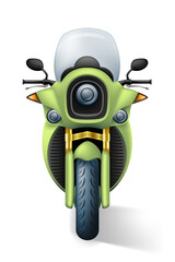 motorbike modern fast sports motorcycle vector illustration