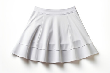 Tennis skirt isolated on white background created with Generative Ai