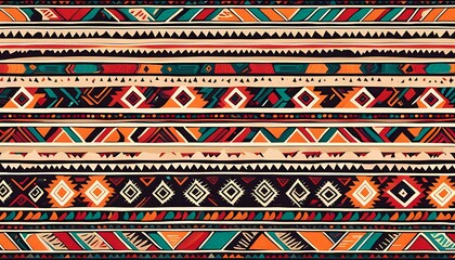 seamless pattern with elements , Ethnic seamless pattern 