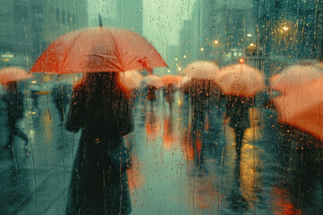 rainy weather concept,rainy day