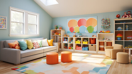 Al playroom with vibrant colors
