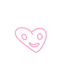 Heart Love Icon Line for Valentine day 