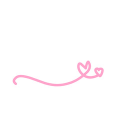 Heart Love Icon Line for Valentine day 