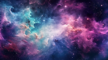 Fototapeta premium Watercolor galaxy background